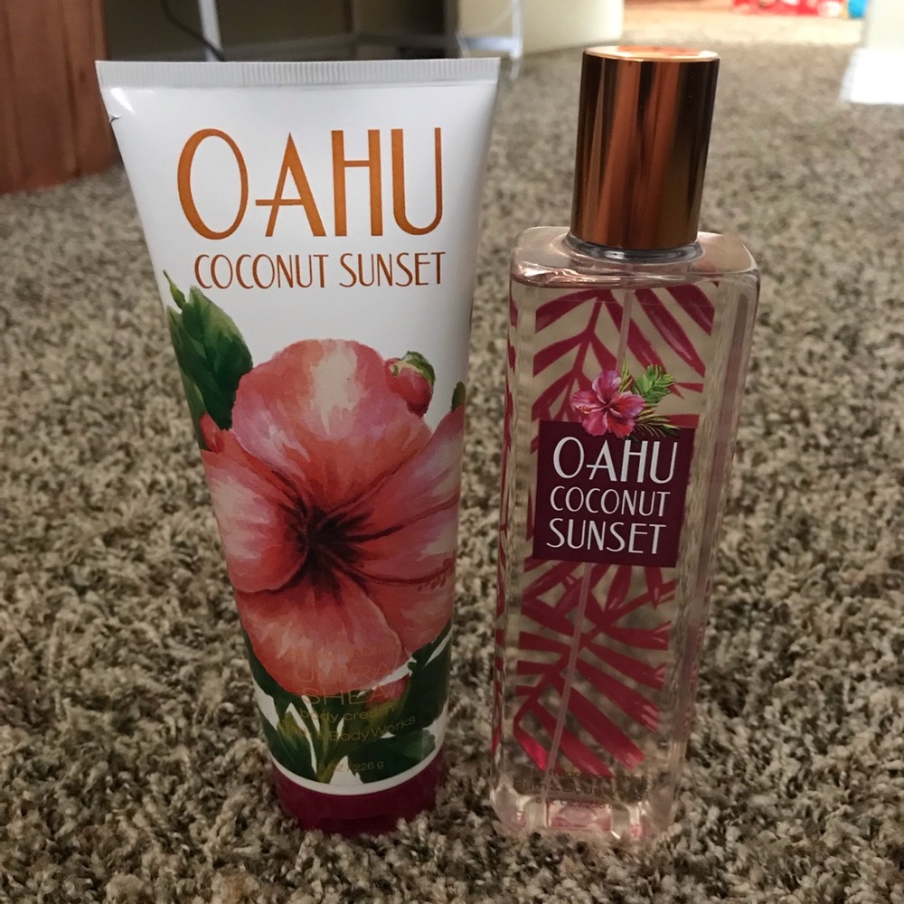 Bath and body works spray and lotion